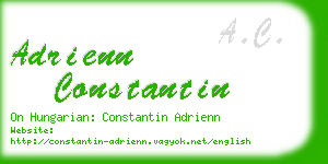 adrienn constantin business card